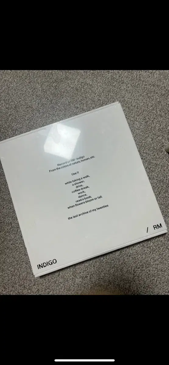 BTS RM (방탄소년단 알엠) indigo 미개봉 LP